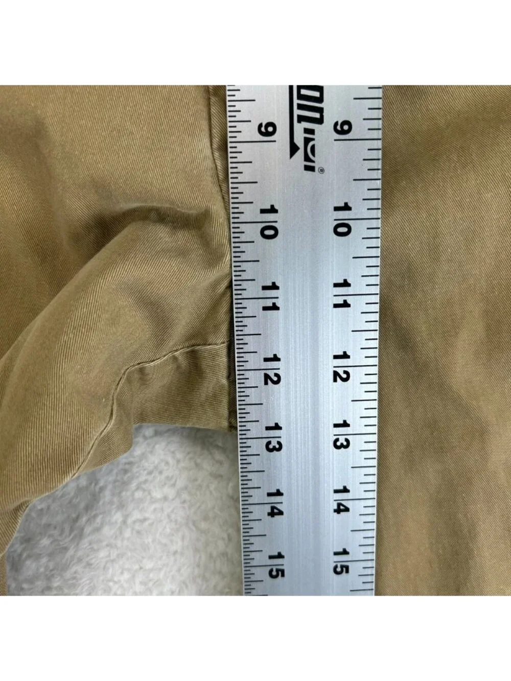 Polo by Ralph Lauren Chino Shorts Mens 42 Brown Relaxed Fit Drawstring “Read”